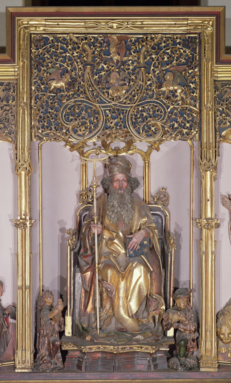 Isenheim Altarpiece, Saint Anthony the Hermit by Nikolaus Hagenauer