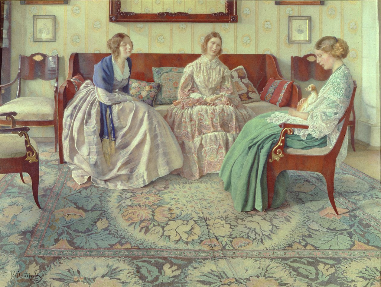 Three Ladies by Nikolay Filippovich Petrov