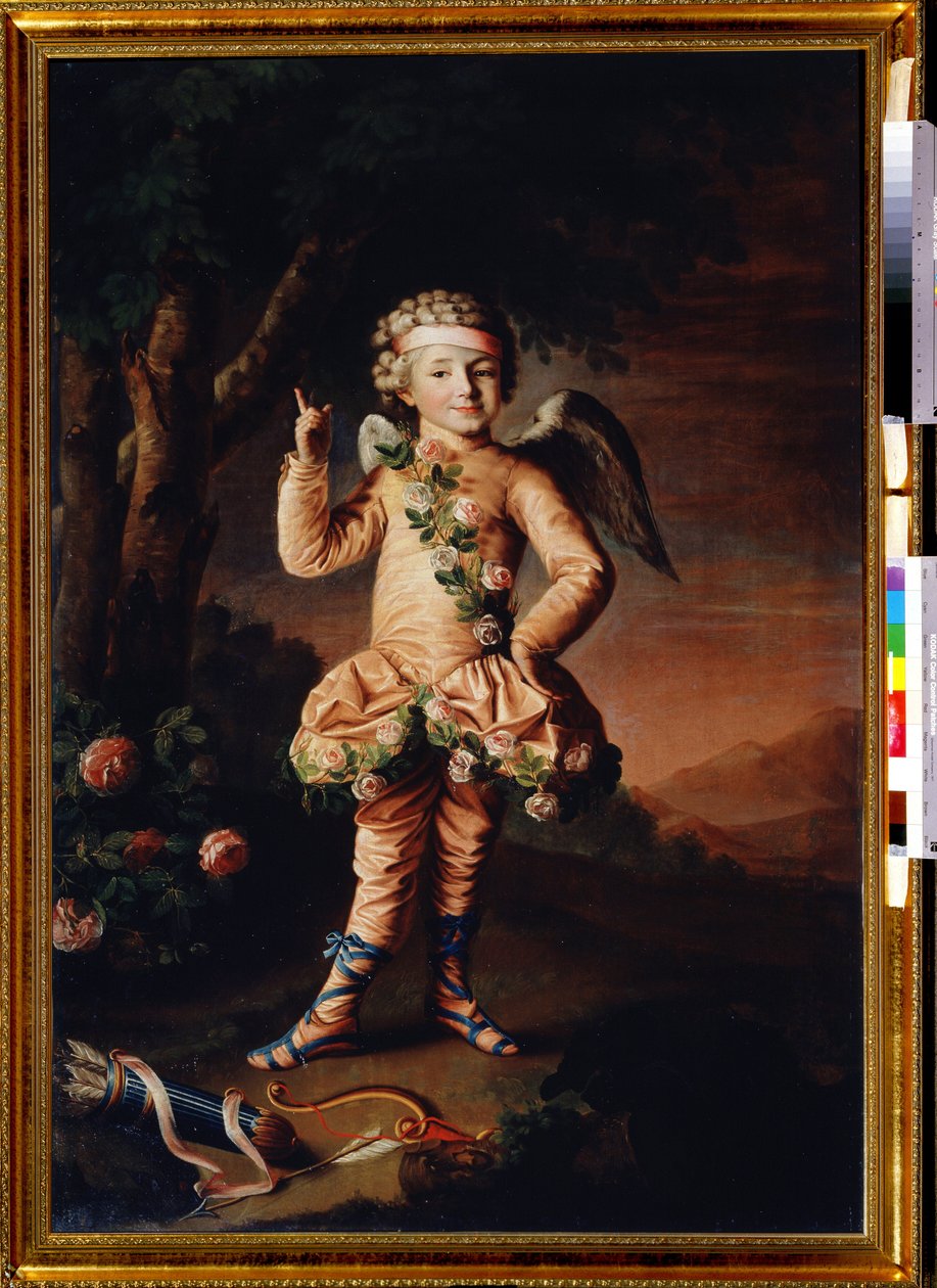 Portrait of Ivan Yakimov as Cupid by Nikolay Ivanovich Argunov