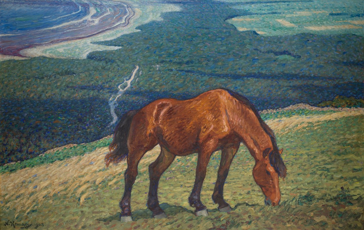Grazing Horse by Nils Kreuger