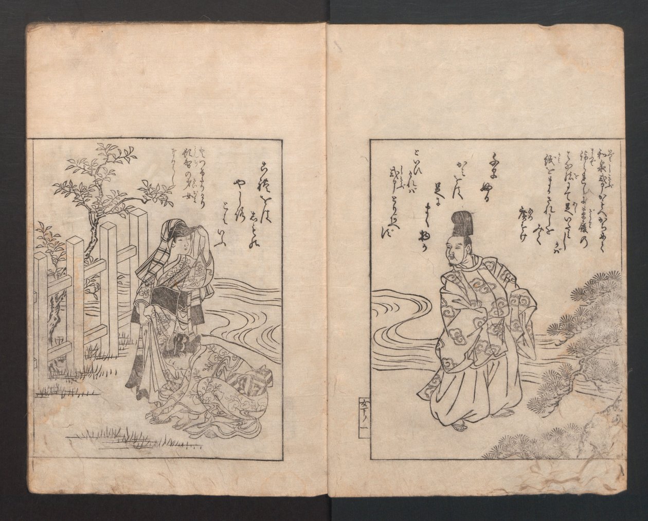Picture Book: Camellia Ehon Himetsubaki by Nishikawa Sukenobu