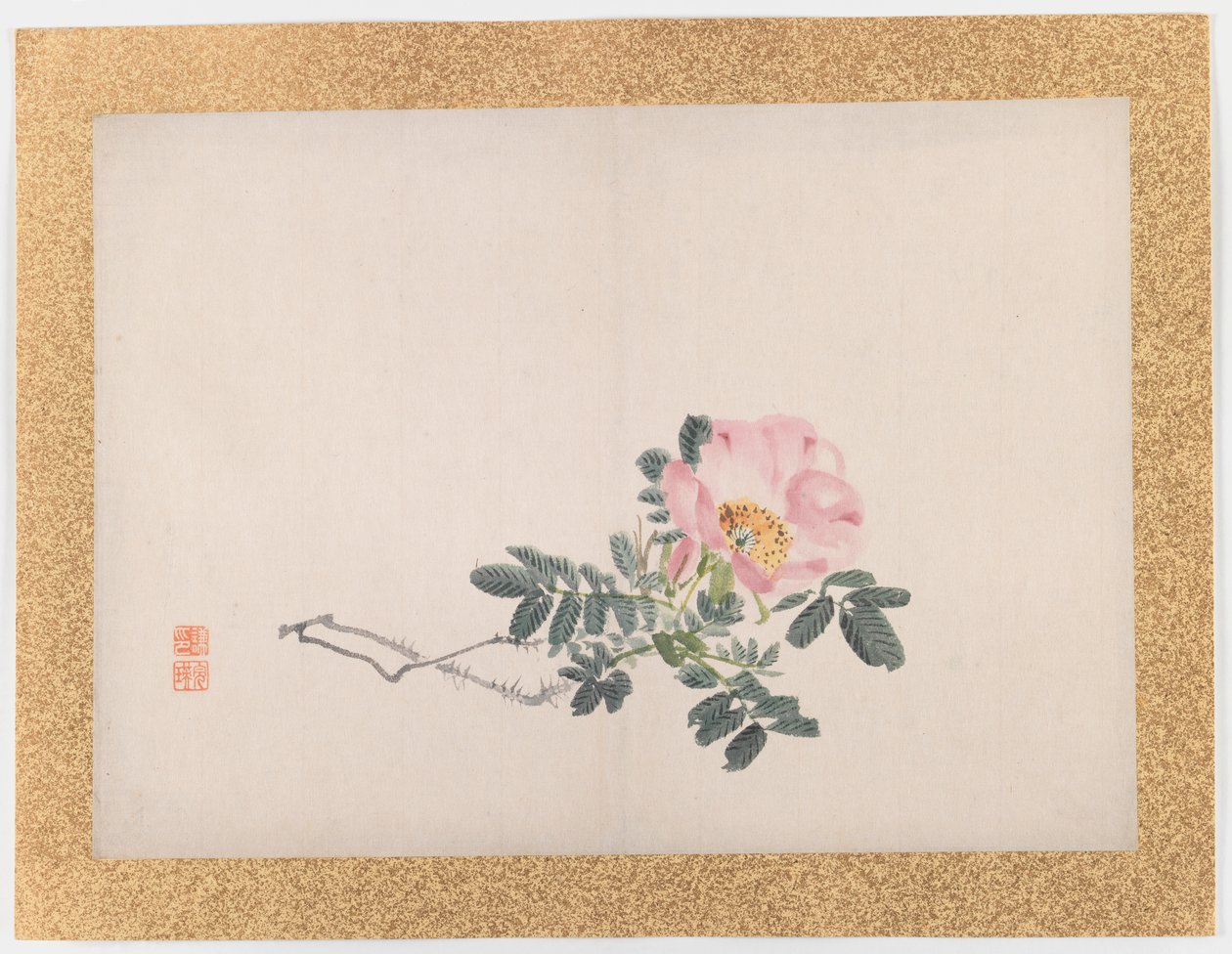 Untitled (Pink Rose) by Nishiyama Hoen