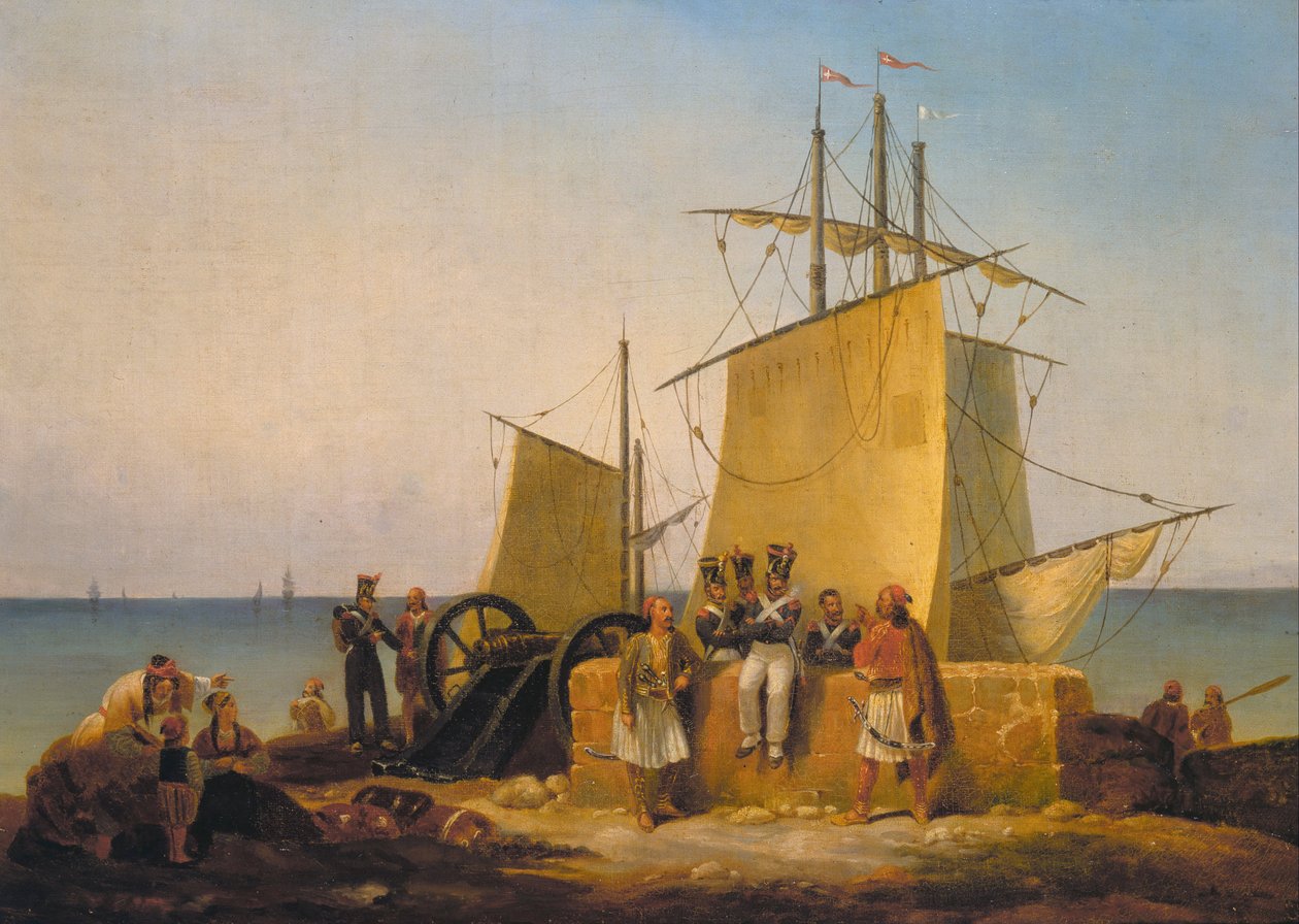 Expedition of Morea (Greek War of Independence or Greek Revolution) by Noel Dieudonne Finart
