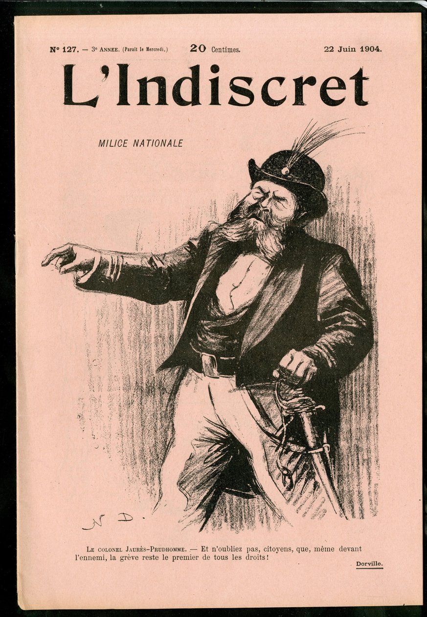 Cover of The Indiscreet, Satirical in B & W by Noel Dorville
