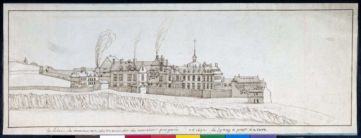 The Abbey of Montmartre, with Chimneys Smoking by Noel Gasselin