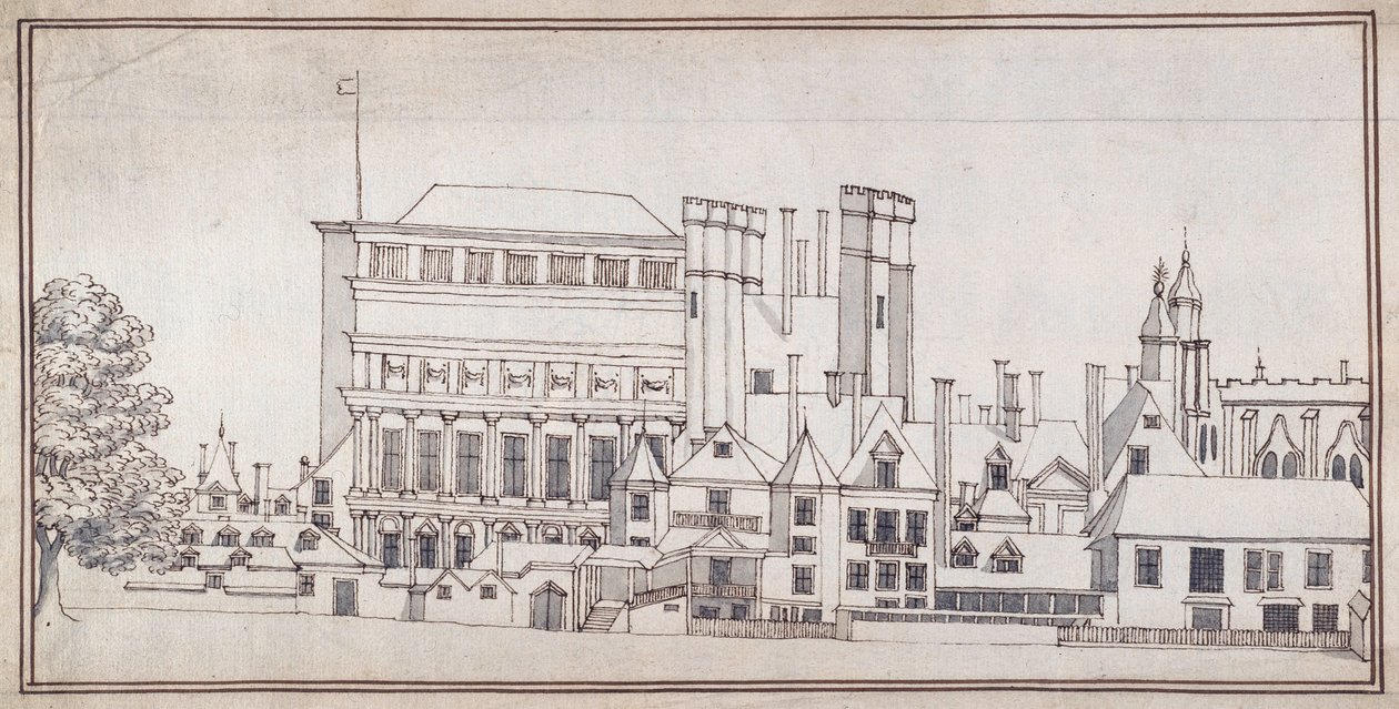 Whitehall with the Holbein Gate and Inigo Jones