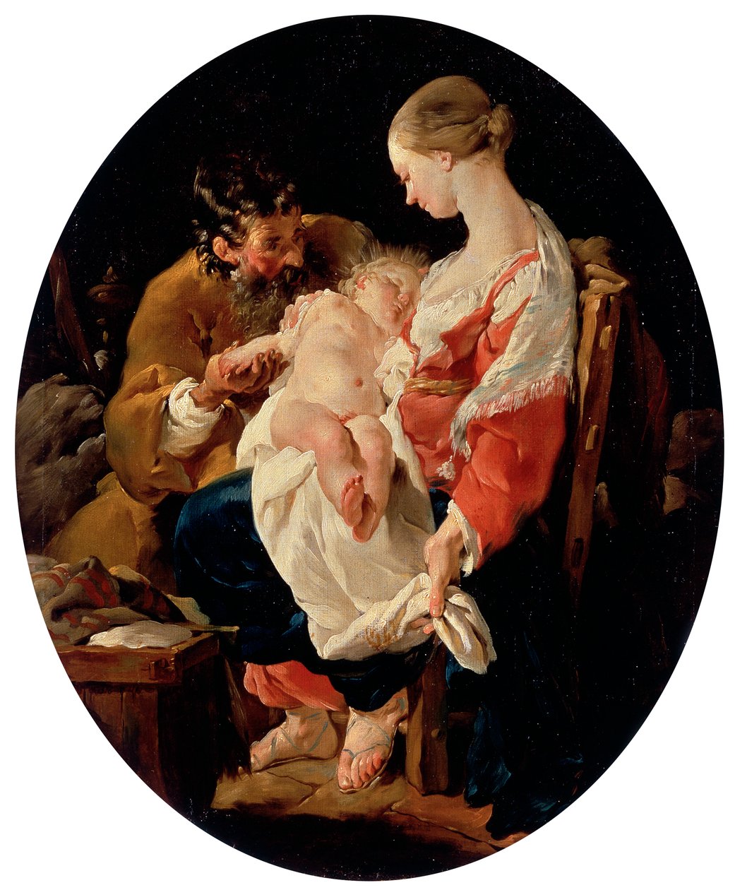 The Holy Family, 18th century by Noel Halle