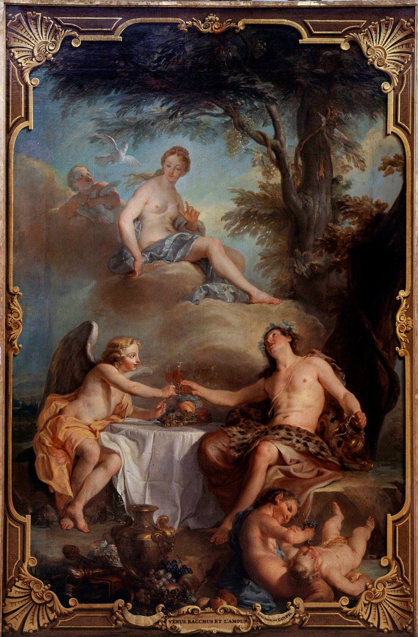 Venus, Bacchus and Love by Noel Nicholas Coypel