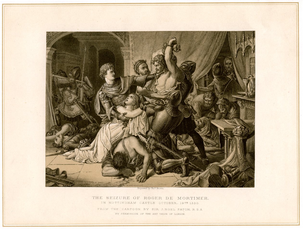 The seizure of Roger de Mortimer at Nottingham Castle by Noel Paton