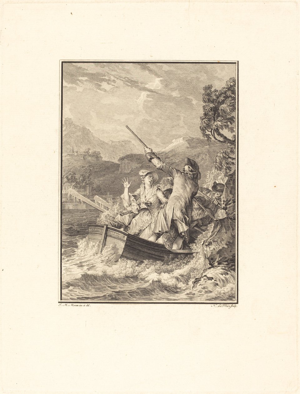 The Boat by Noël Le Mire after Jean Michel Moreau