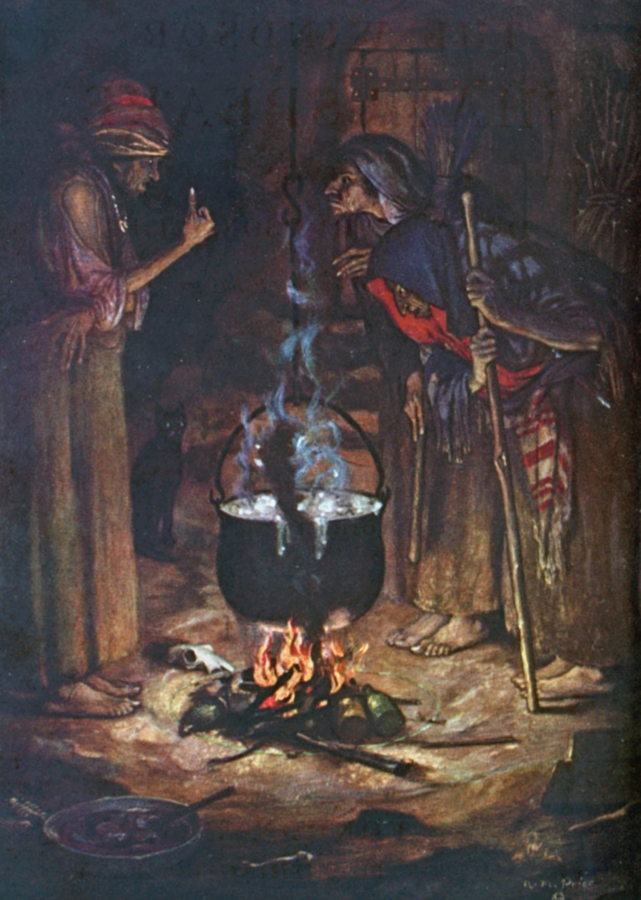 The Weird Sisters. Macbeth – Act IV, Scene 1 by Norman Mills (after) Price