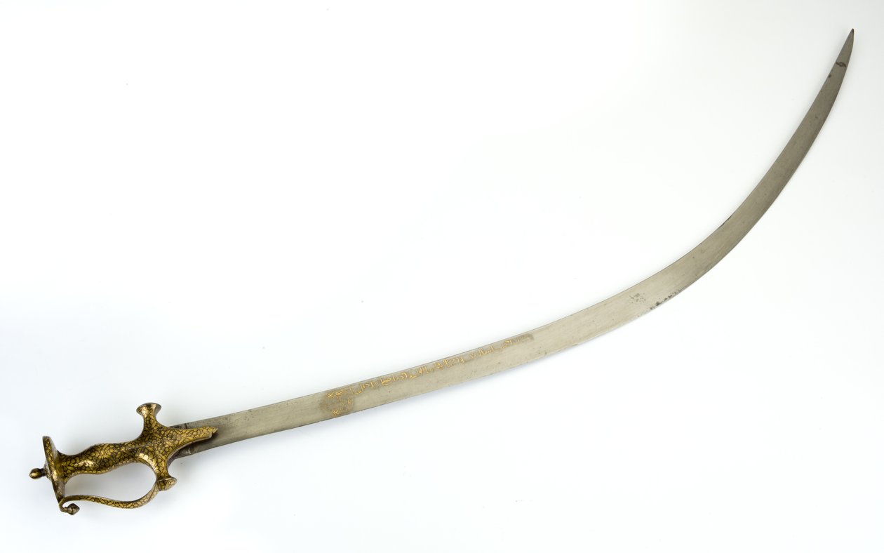 Talwar Saber with Indo-Muslim Hilt of Panjabi Type, Blade Possibly 18th Century, Hilt 19th Century by North Indian School