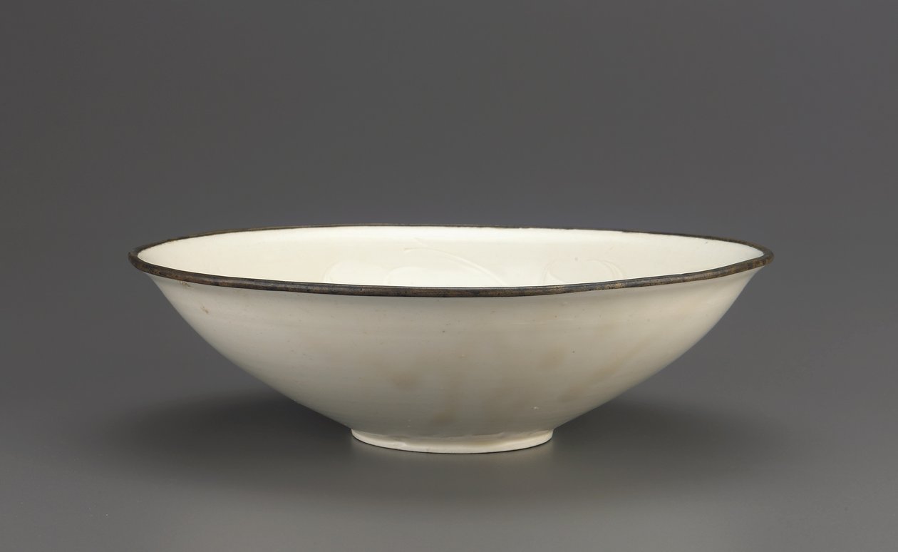 Ding ware bowl with incised lotus decoration, Hebei Province, 11th-early 12th century by Northern Song Dynasty Chinese School