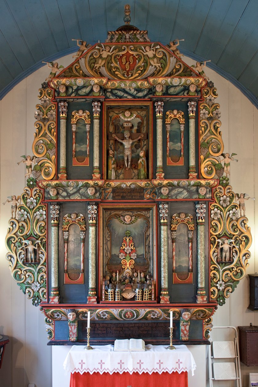 Altarpiece, Mo I Rana church, 1765 by Norwegian School