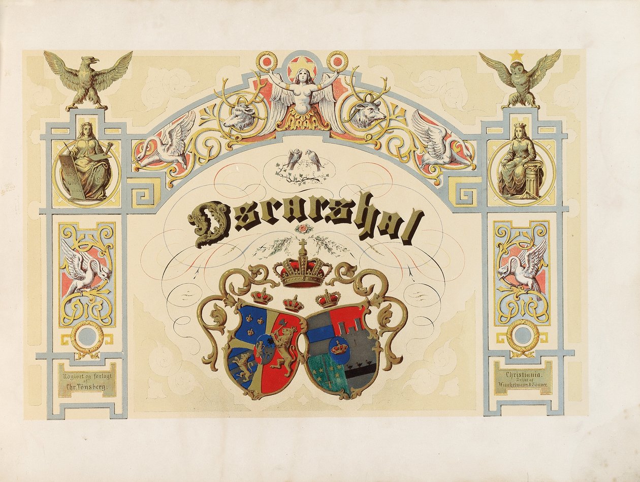 Oscarshal title page, 1852 by Norwegian School