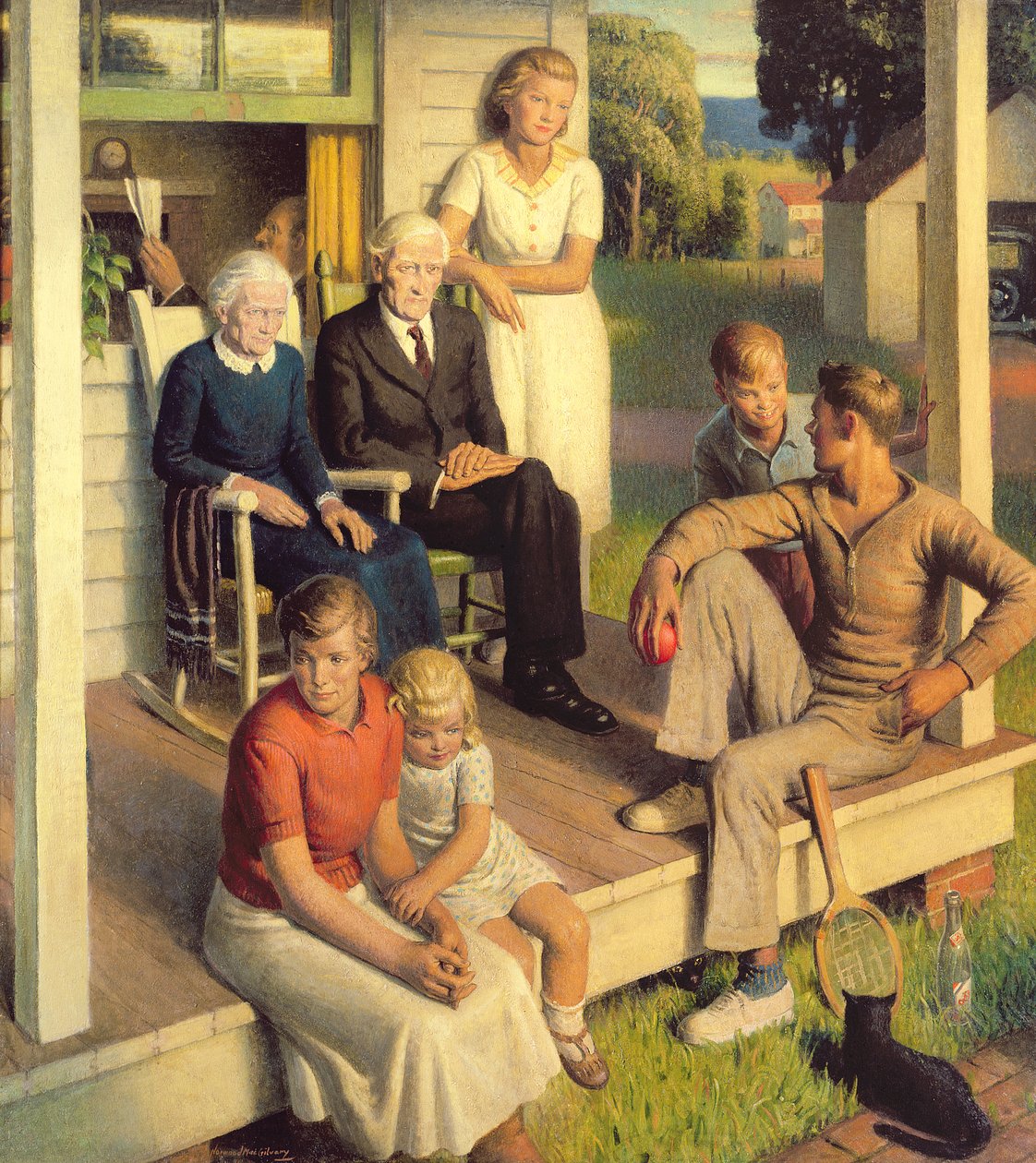 No More Chores, Family on Vacation by Norwood MacGilvary