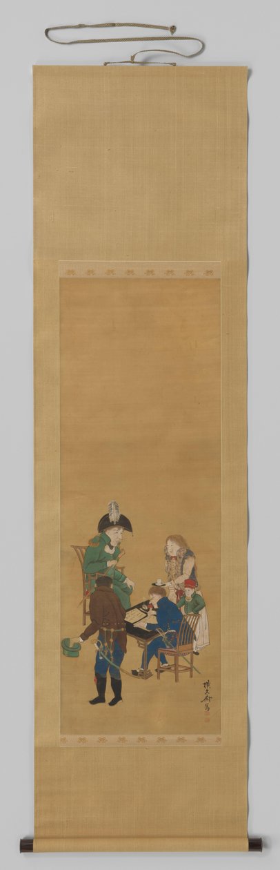 Philipp Franz von Siebold, Chief Surgeon on Deshima by Obunsai (signed by artist)