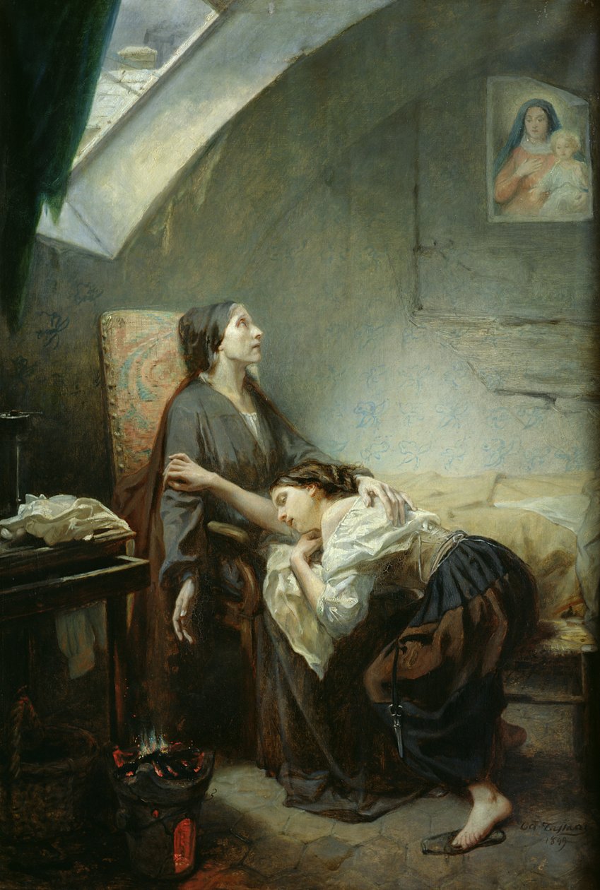 The Poverty-Stricken Family, or The Suicide, 1849 by Octave Tassaert