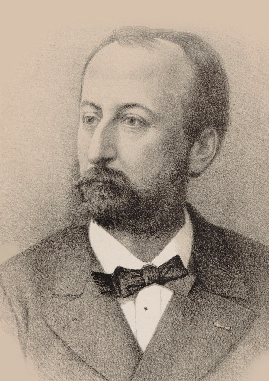 Portrait of the Composer Camille Saint-Saëns by Octave Edouard Jean Jahyer