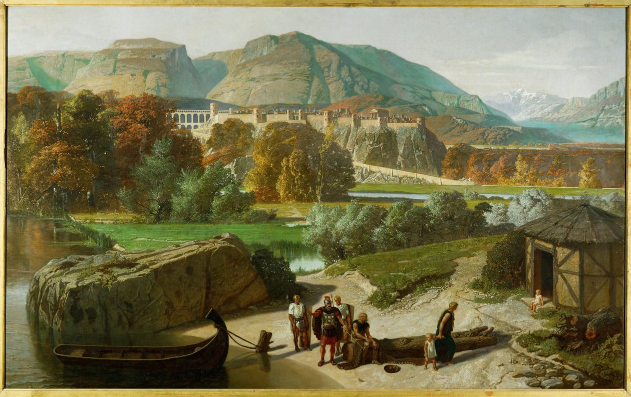 Roman Villa Built at the Foot of the Dauphiné Alps, Some Time After the Conquest of Gaul by Octave Penguilly L