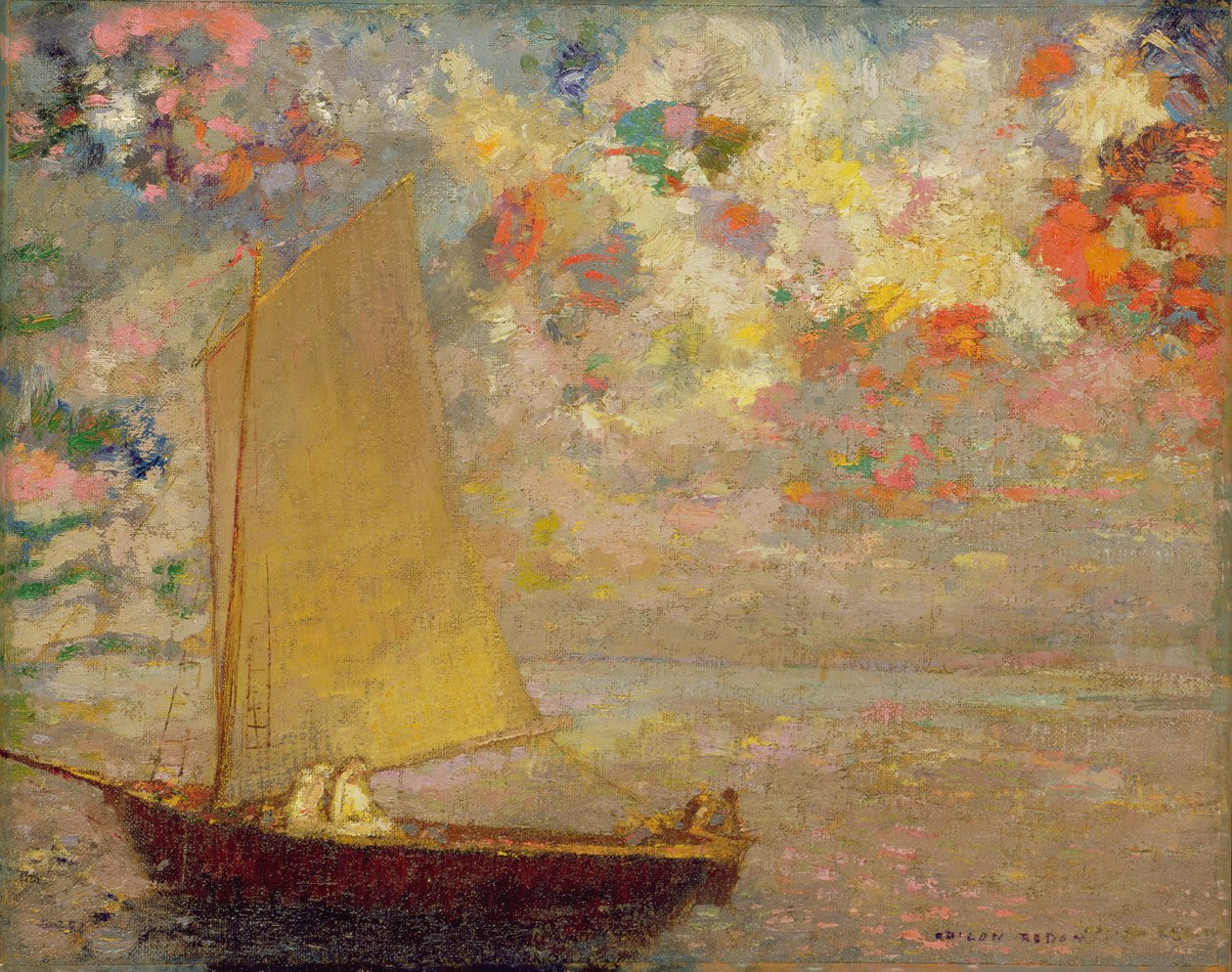 Sailboat by Odilon Redon