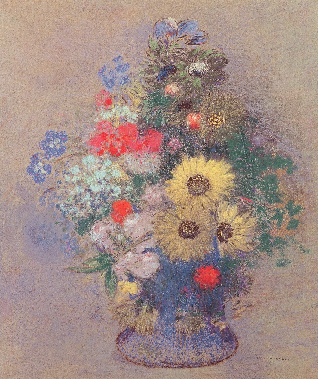 Vase of Flowers by Odilon Redon