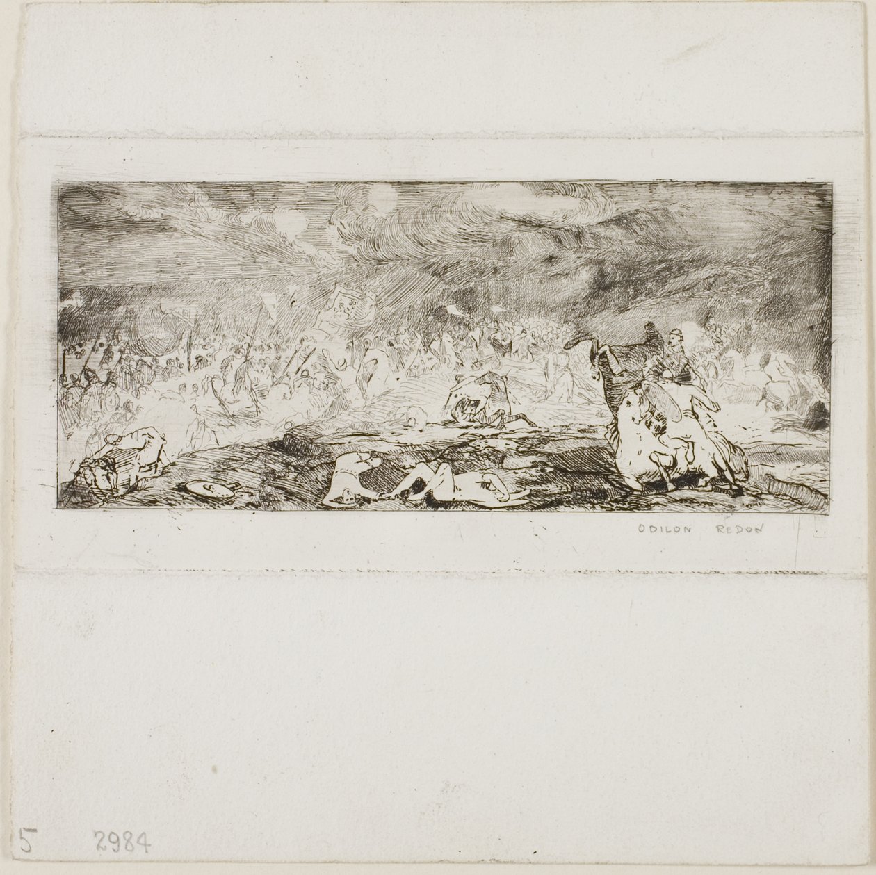 Battle by Odilon Redon