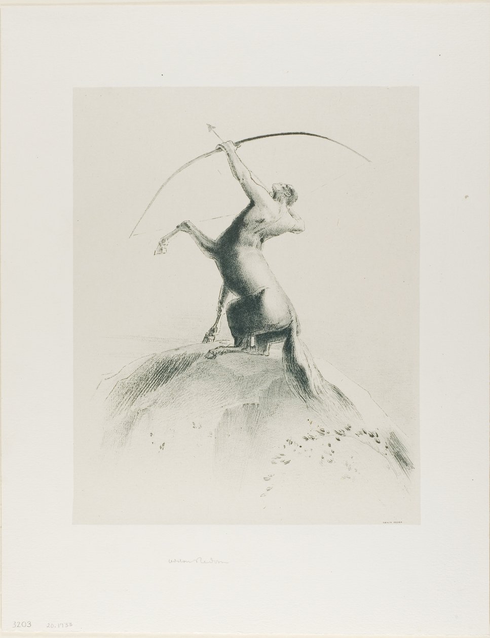 Centaur Aiming at the Clouds by Odilon Redon