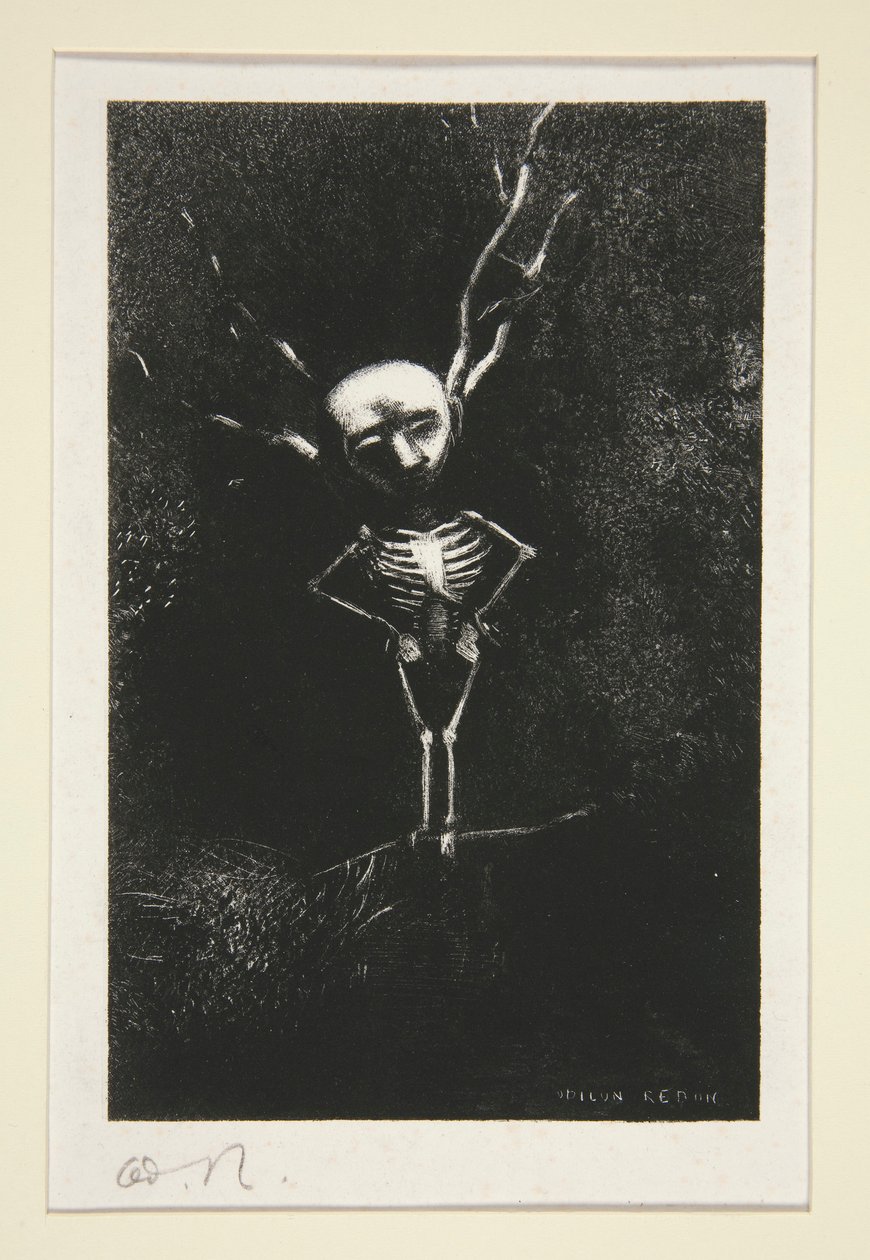In the Maze of Branches the Pale Figure Appeared, from the Series The Juror by Odilon Redon