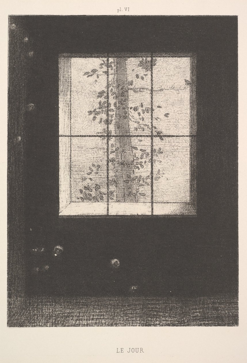 Day, from the series, Dreams, plate VI, 1891 by Odilon Redon