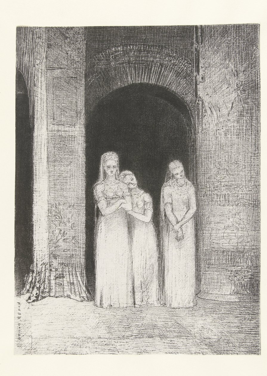 The Priestesses Were Waiting by Odilon Redon