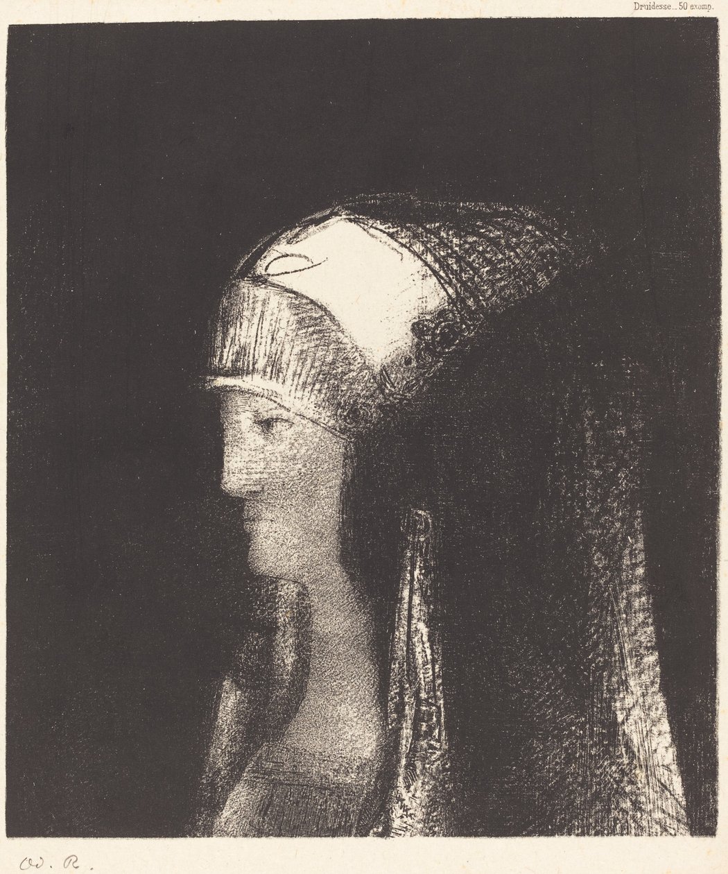 Druidess by Odilon Redon