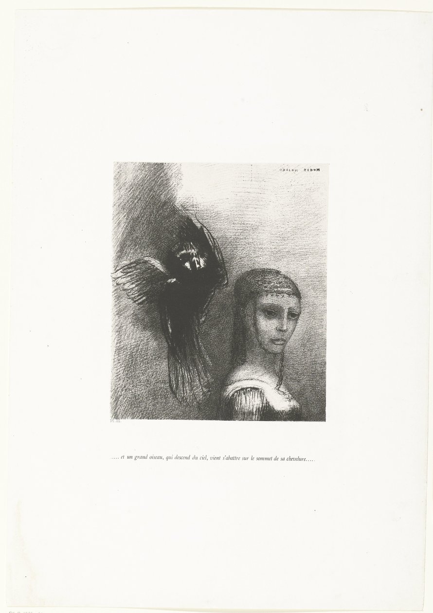And a Great Bird, Descending from the Sky, Alights on the Crown of Her Hair (...et un grand oiseau, qui descend du ciel, vient s