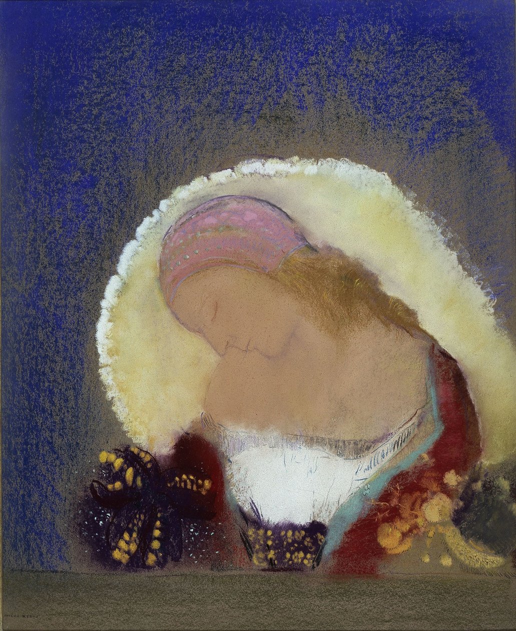 Illuminated Flower by Odilon Redon