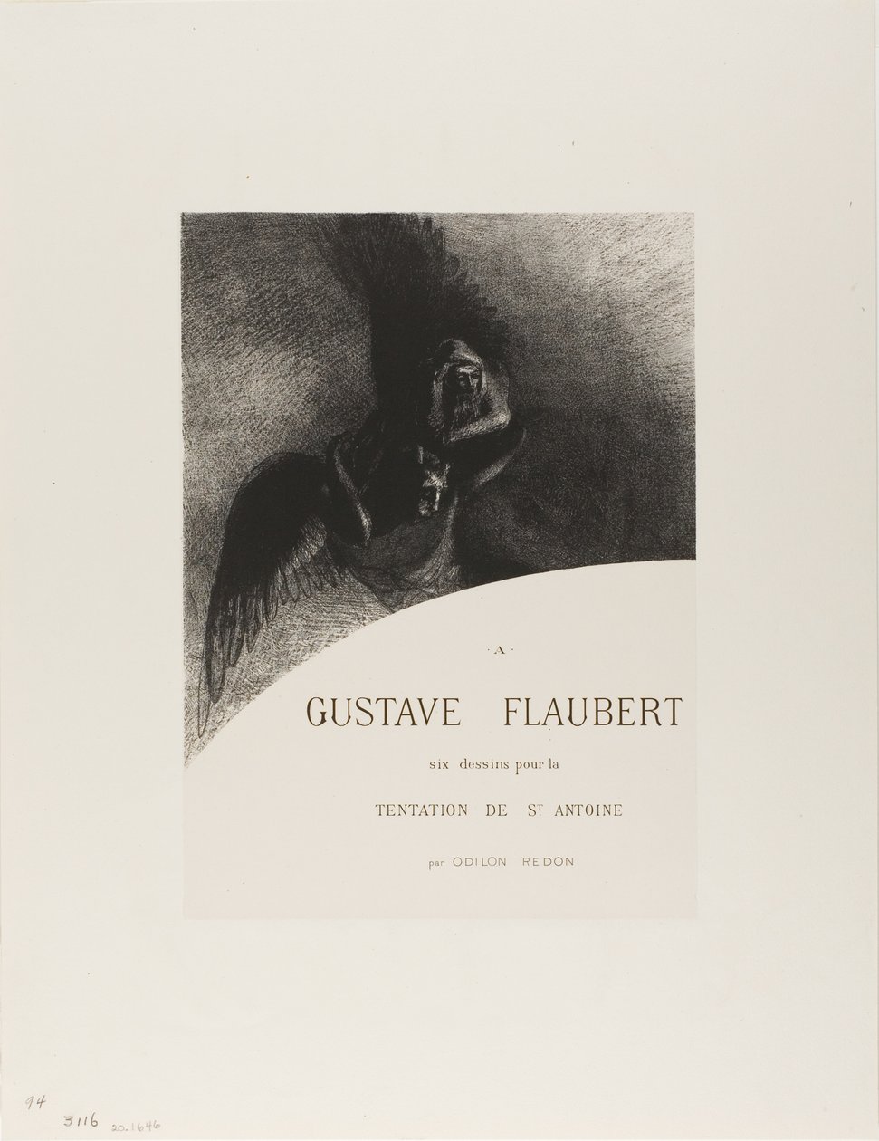 Frontispiece to A Gustave Flaubert by Odilon Redon