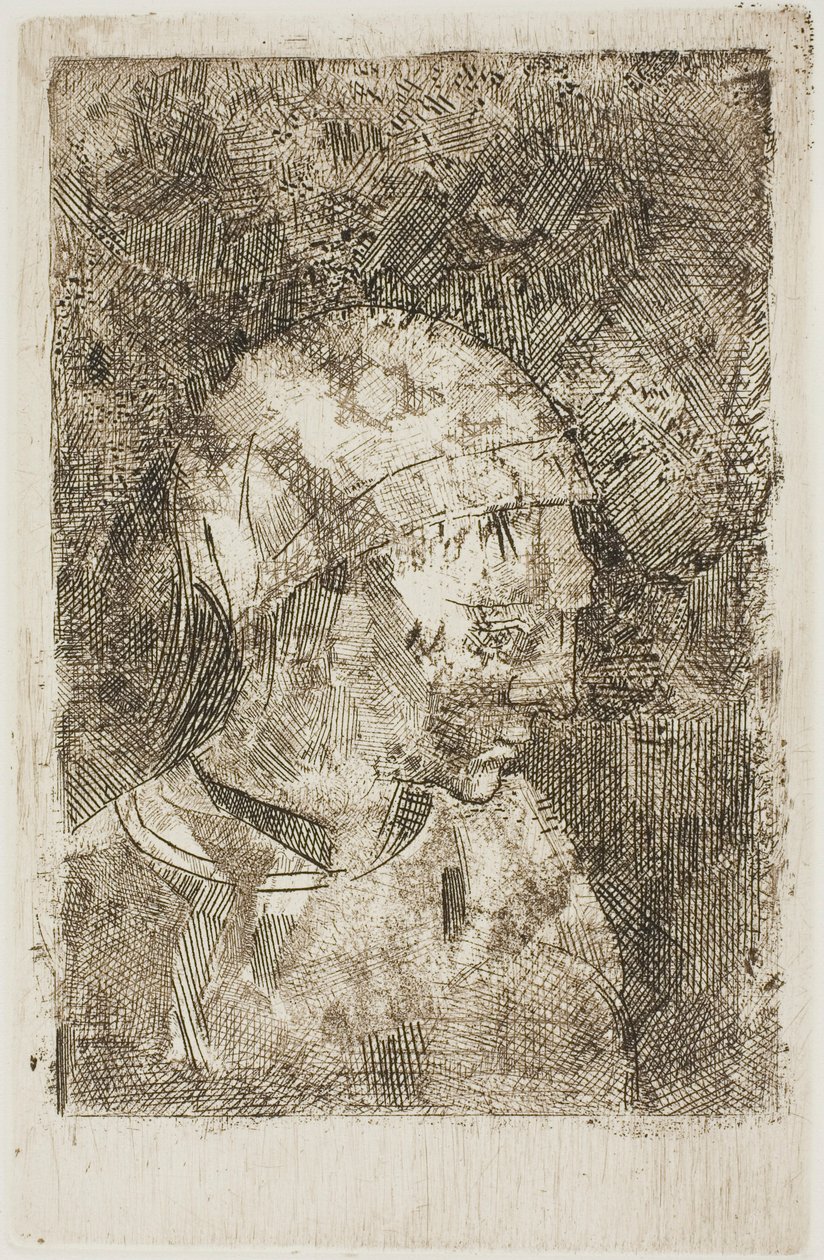 Head of a Young Girl by Odilon Redon