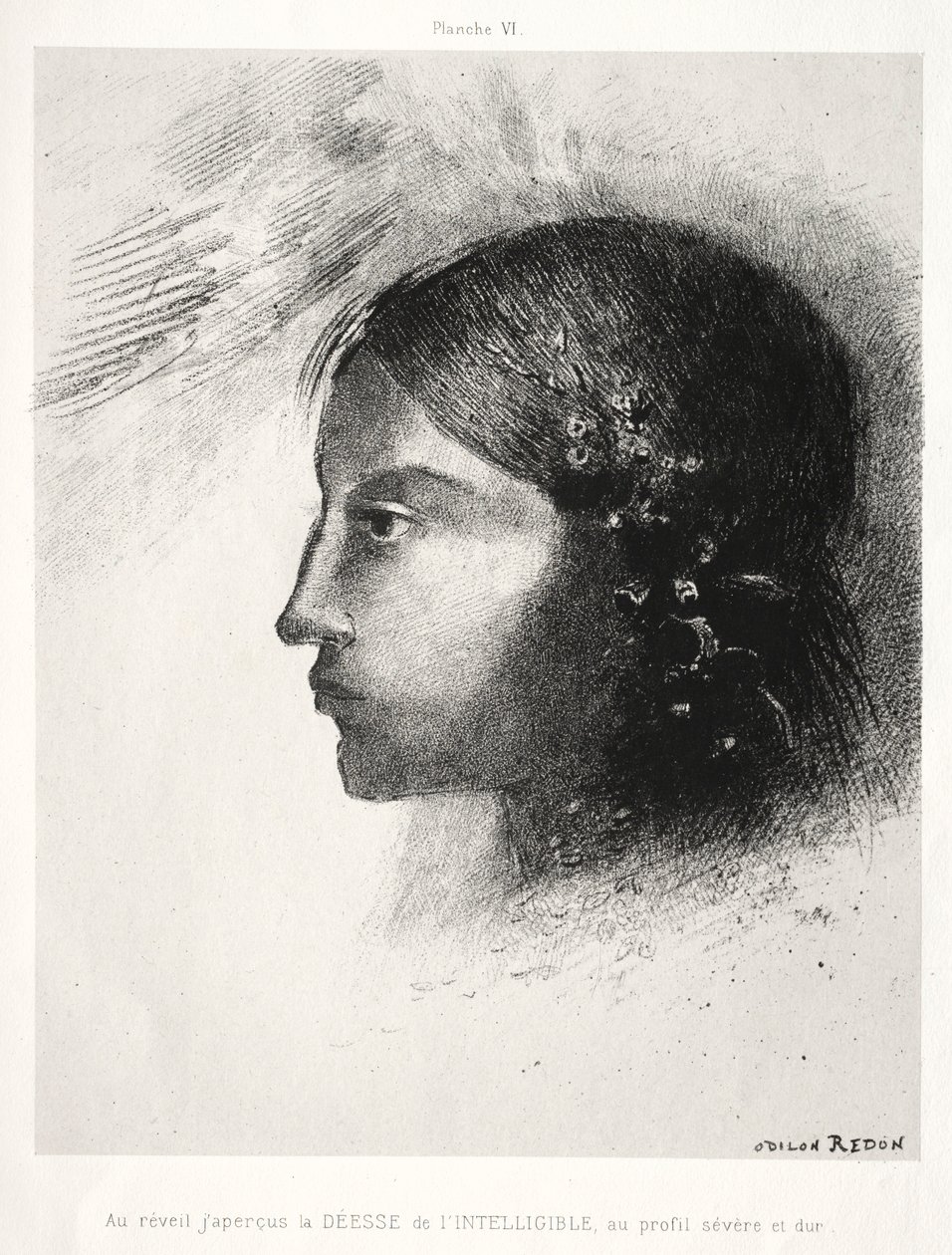 Homage to Goya: Upon Awakening I Saw the Goddess of the Intelligible by Odilon Redon