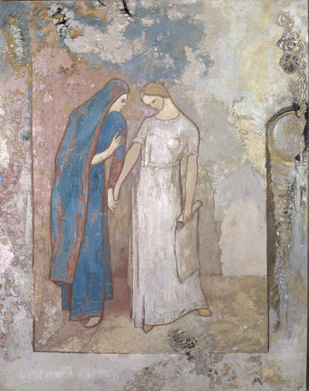 Initiation to Study—Two Young Ladies, c.1905 by Odilon Redon