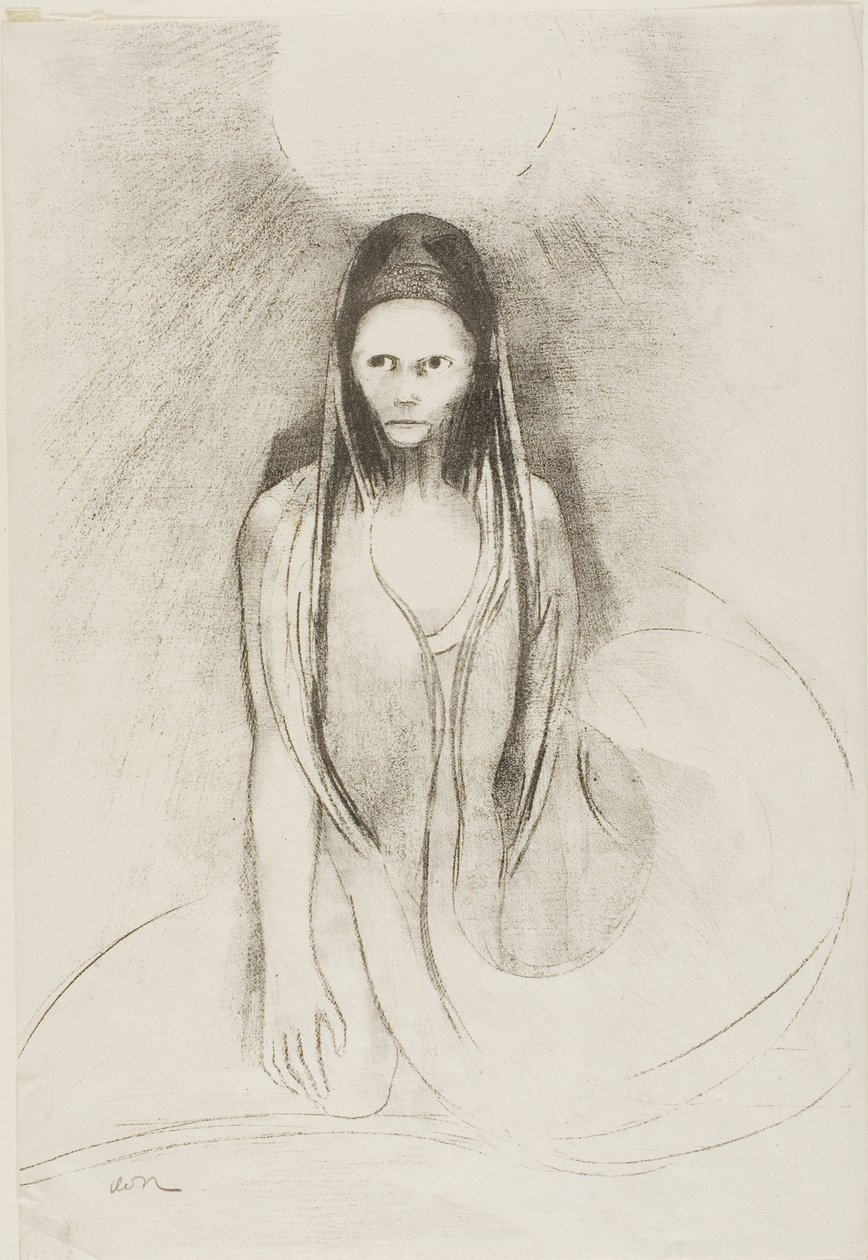 Intelligence was Mine! I Became the Buddha, Plate 12 of 24 by Odilon Redon