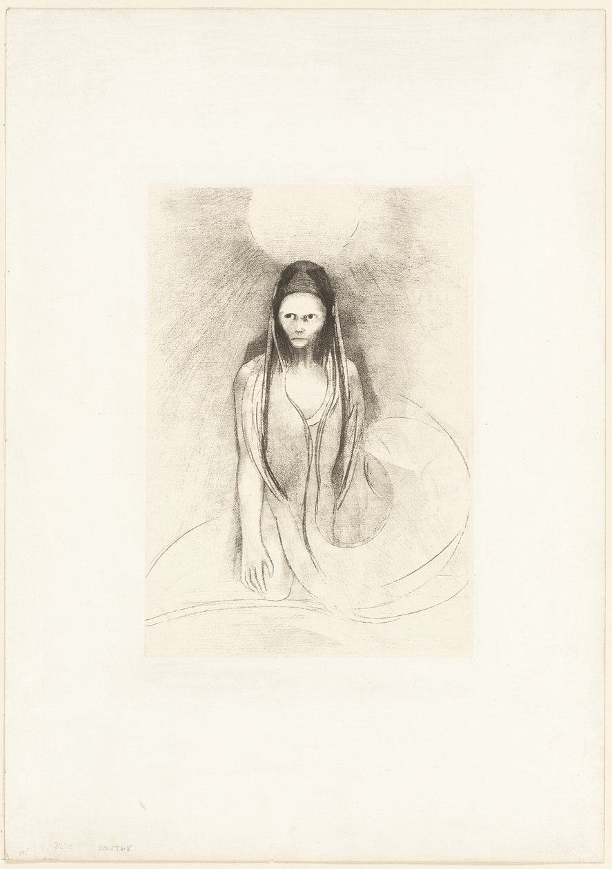 Intelligence was Mine! I Became the Buddha, Plate 12 of 24 by Odilon Redon