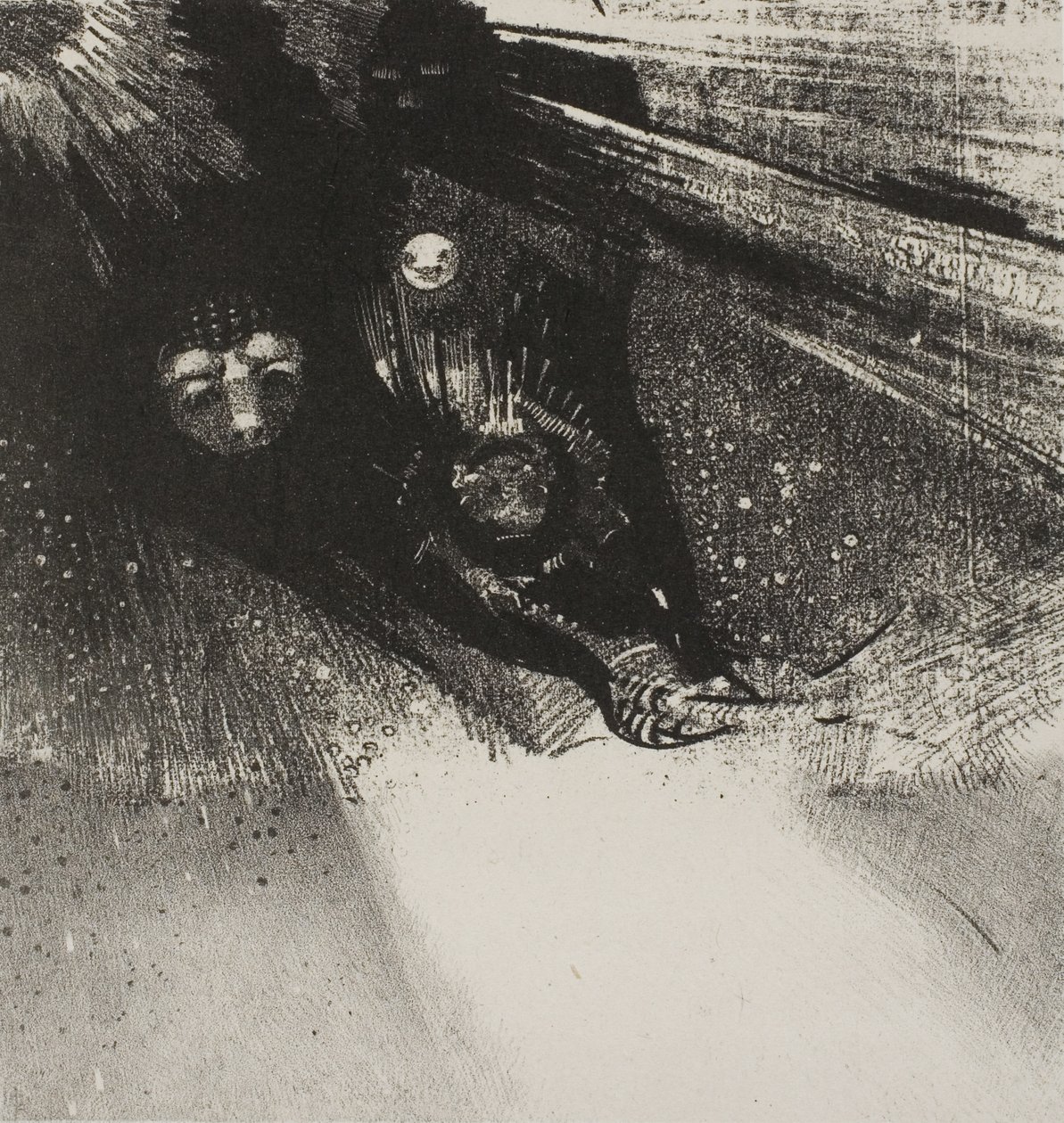 Larvae So Bloodless and So Hideous, plate 5 of 6 by Odilon Redon