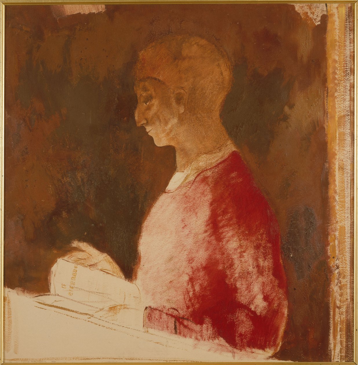 The Engraver (Bust of a Man) by Odilon Redon