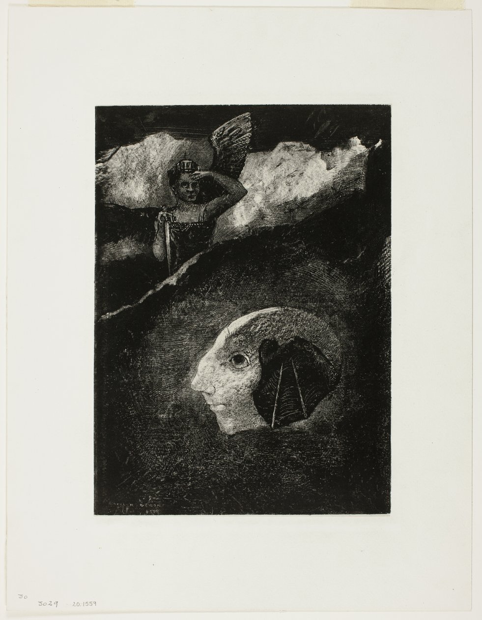 Limbo, plate four from In Dreams by Odilon Redon