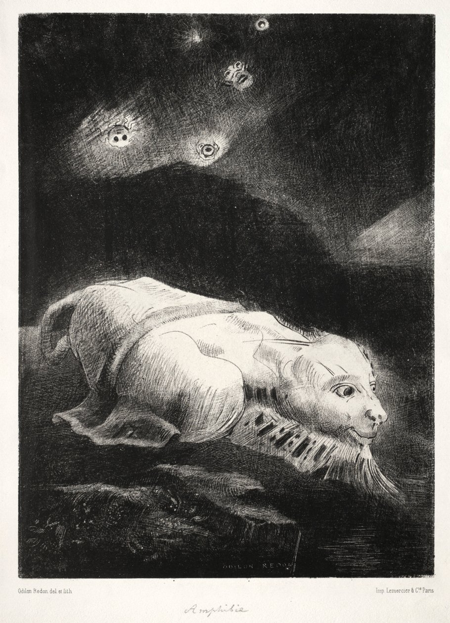 Origins: When Life Was Awakening in the Depths of Obscure Matter by Odilon Redon