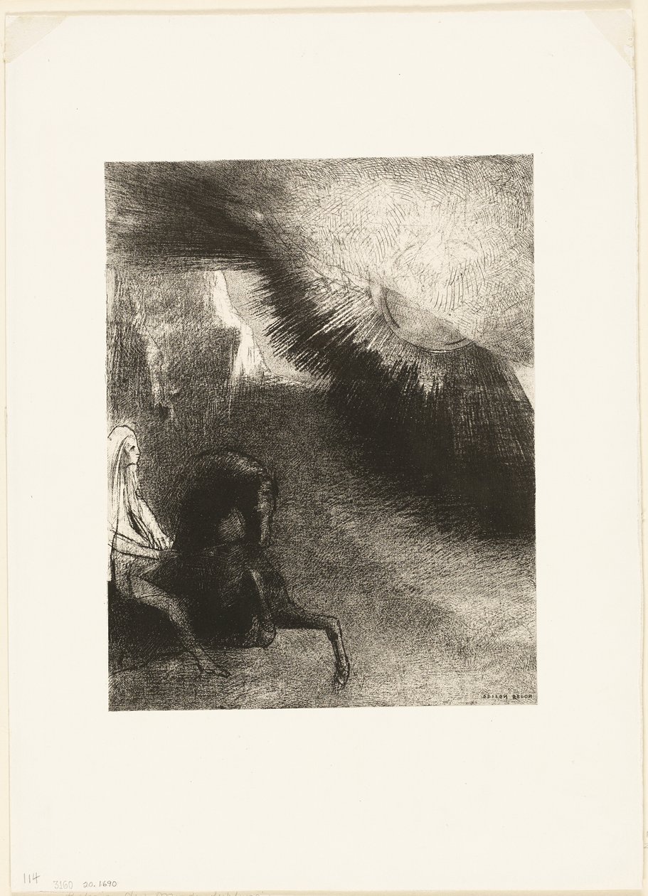 Pilgrim of the Sublunary World, plate 5 of 6 by Odilon Redon