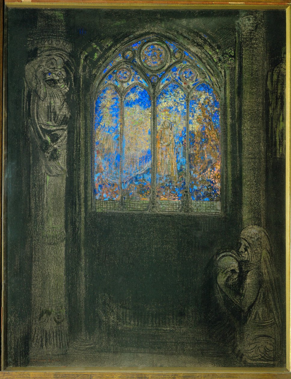 Stained Glass Window by Odilon Redon