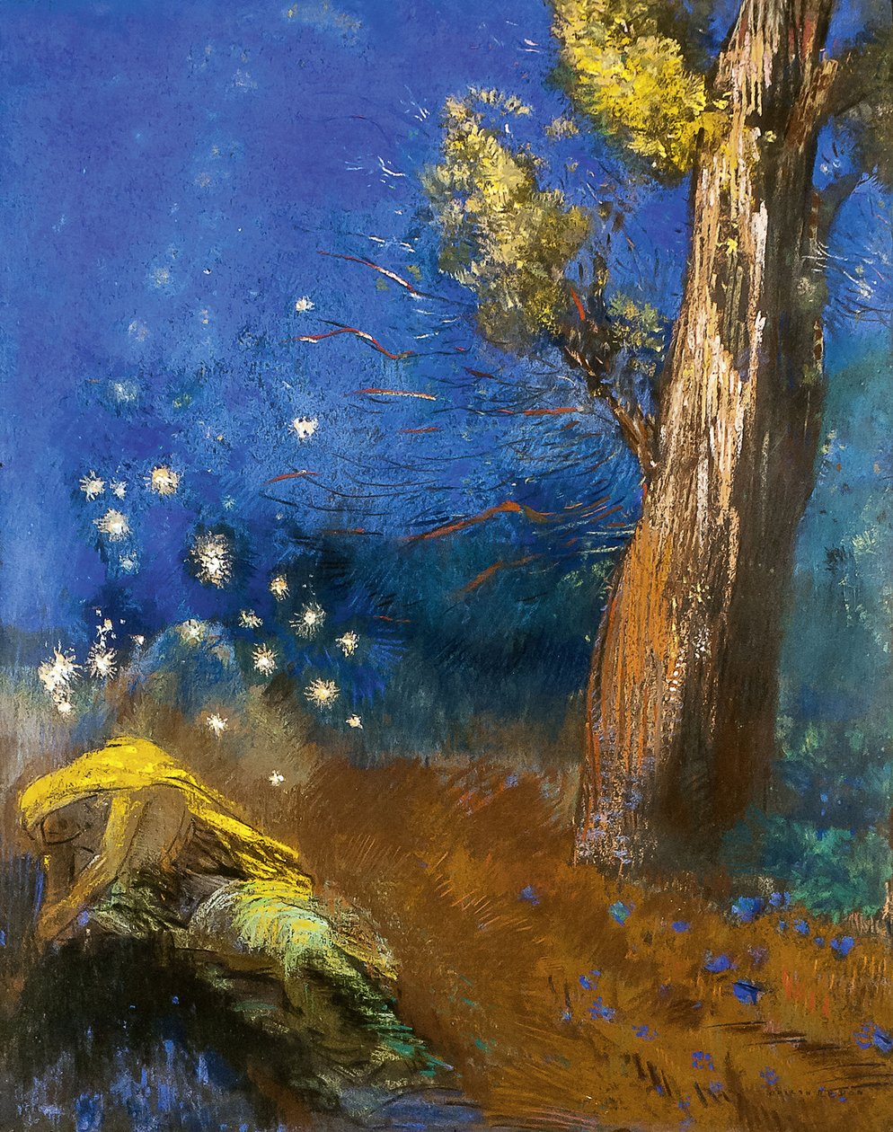 The Death of Buddha by Odilon Redon