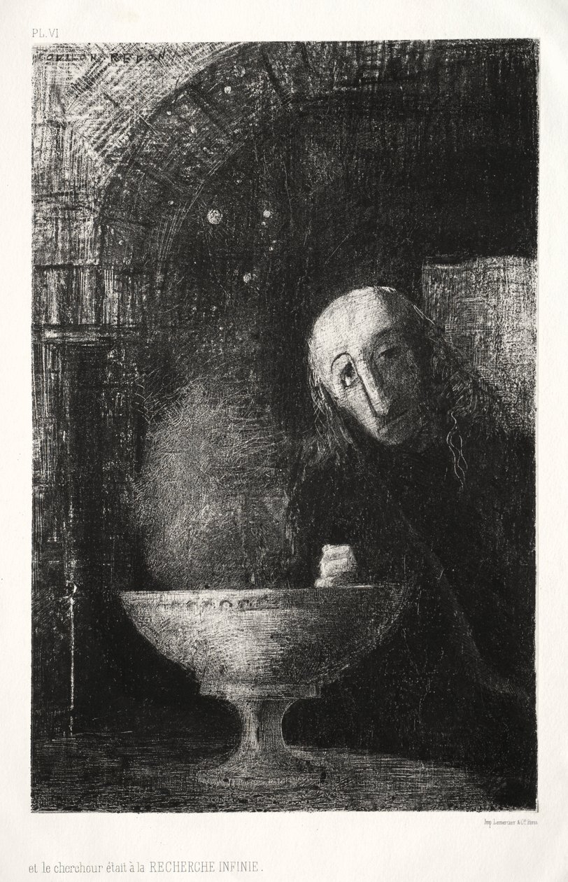 The Night: And the Searcher was Engaged in an Infinite Search, 1886 by Odilon Redon