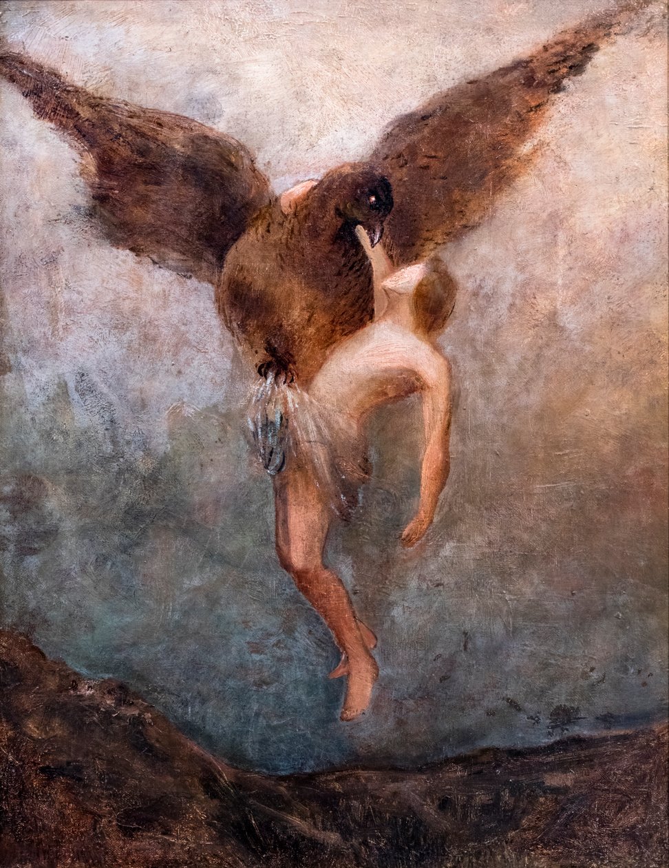 The Rape of Ganymede, ca. 1910 by Odilon Redon