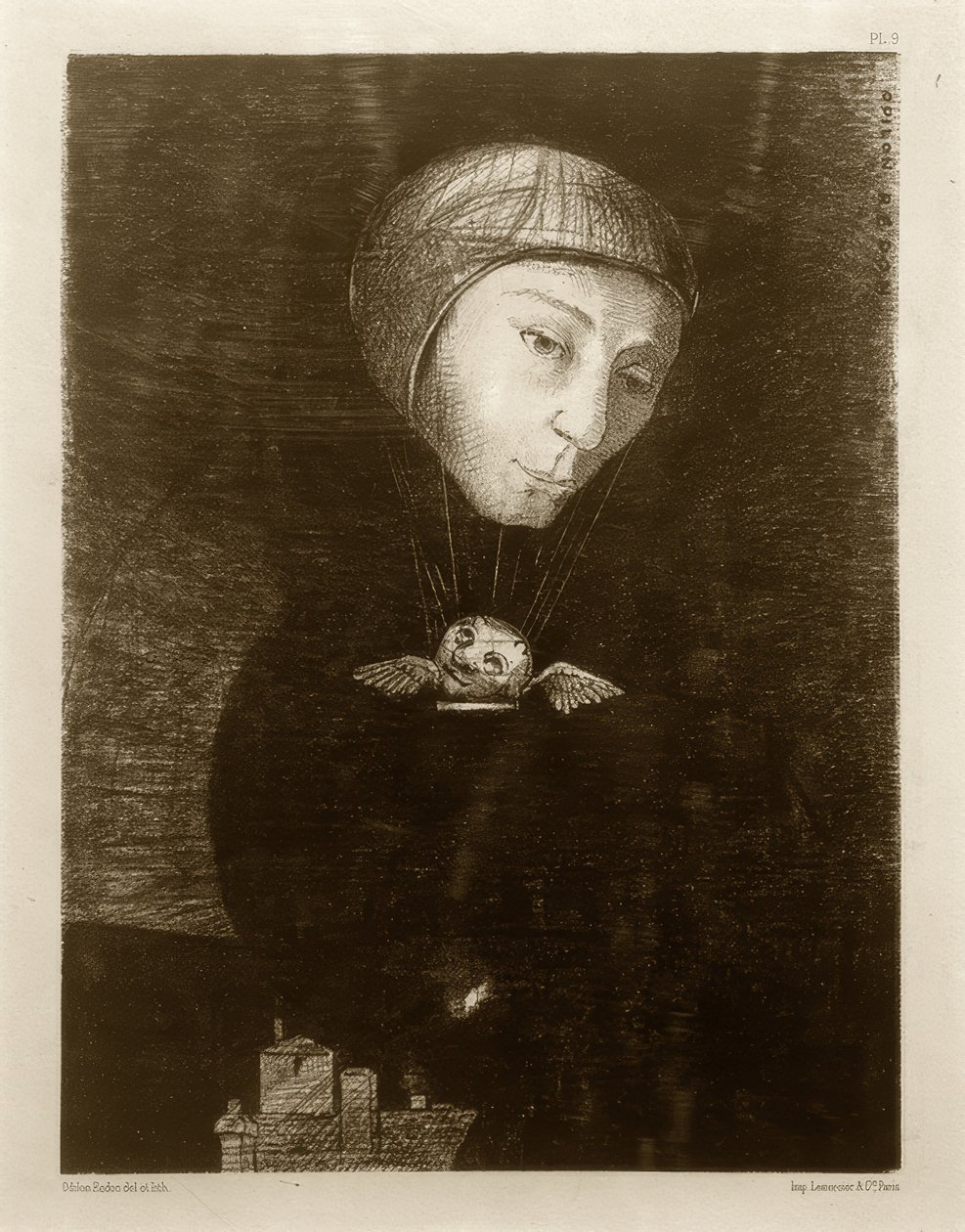 Sad Climb by Odilon Redon
